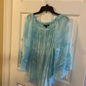 Ombré blue blouse